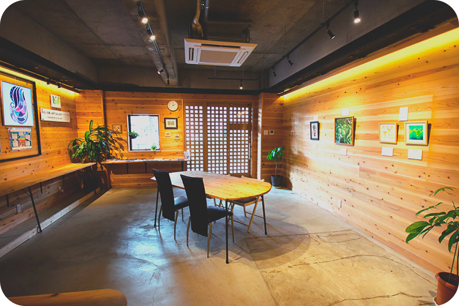 みらいの森i-ARTギャラリーの風景