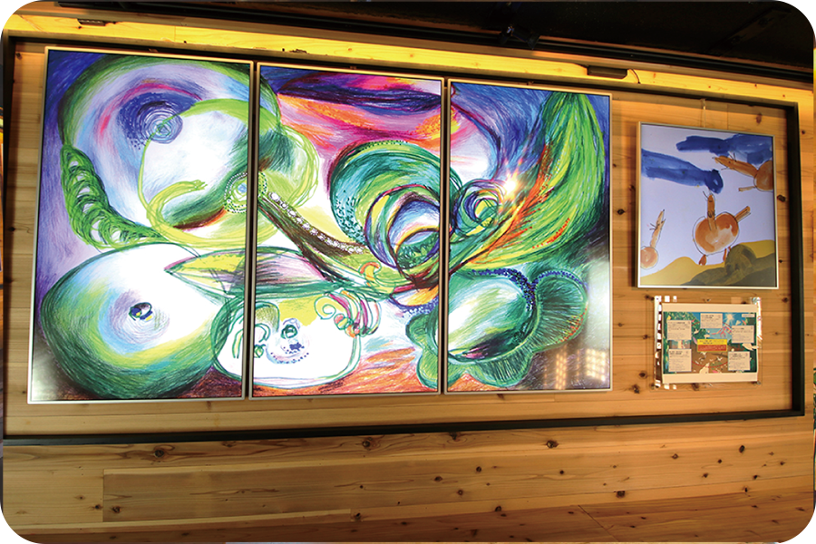 みらいの森i-ARTギャラリーの風景